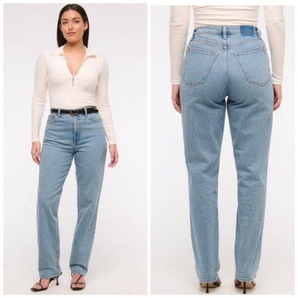 Abercrombie & Fitch Denim - Abercrombie & Fitch Curve Love 90’s Straight Ultra high Rise Jeans Size 30